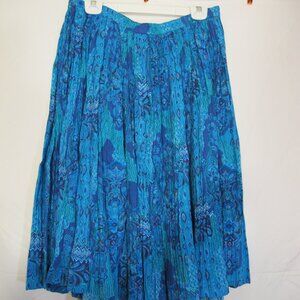 Phool cotton blue crinkle skirt  XL